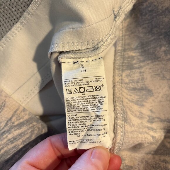 Old Navy Active Dynamic Fleece Pullover Hoodie S Small White Blue Swirl EUC - Picture 6 of 6